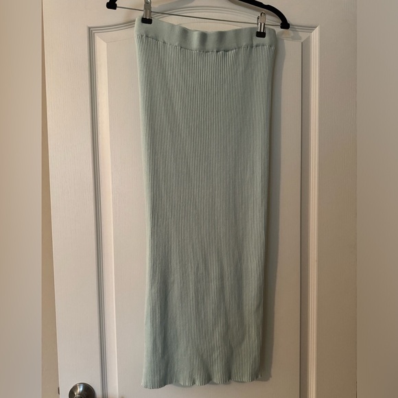 VICI Leilani Ribbed Knit Midi Skirt – Mint - Picture 6 of 8